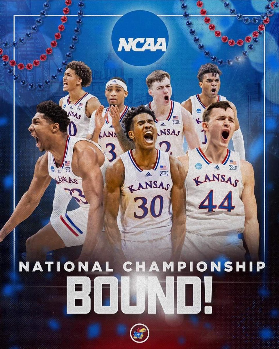 I can't help but be excited that my Alma Mater is <a href="/MarchMadnessMBB/">NCAA March Madness</a> Championship Bound! It was a fantastic game! <a href="/KUHoops/">Kansas Men’s Basketball</a>