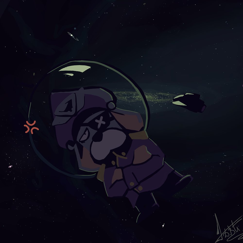 Daria666_1600's tweet photo. Недо-перевод:
- Where are we?
-on the spaceship colonel ruffs, now we can look at the stars from here 🖤
- Where is the coloner himself? Shouldn't he follow the helm
- no, I hired a ship for a while, for now I will be at the helm
#OC
#Mortis
#ColonerRuffs https://t.co/LmYh31DJOi