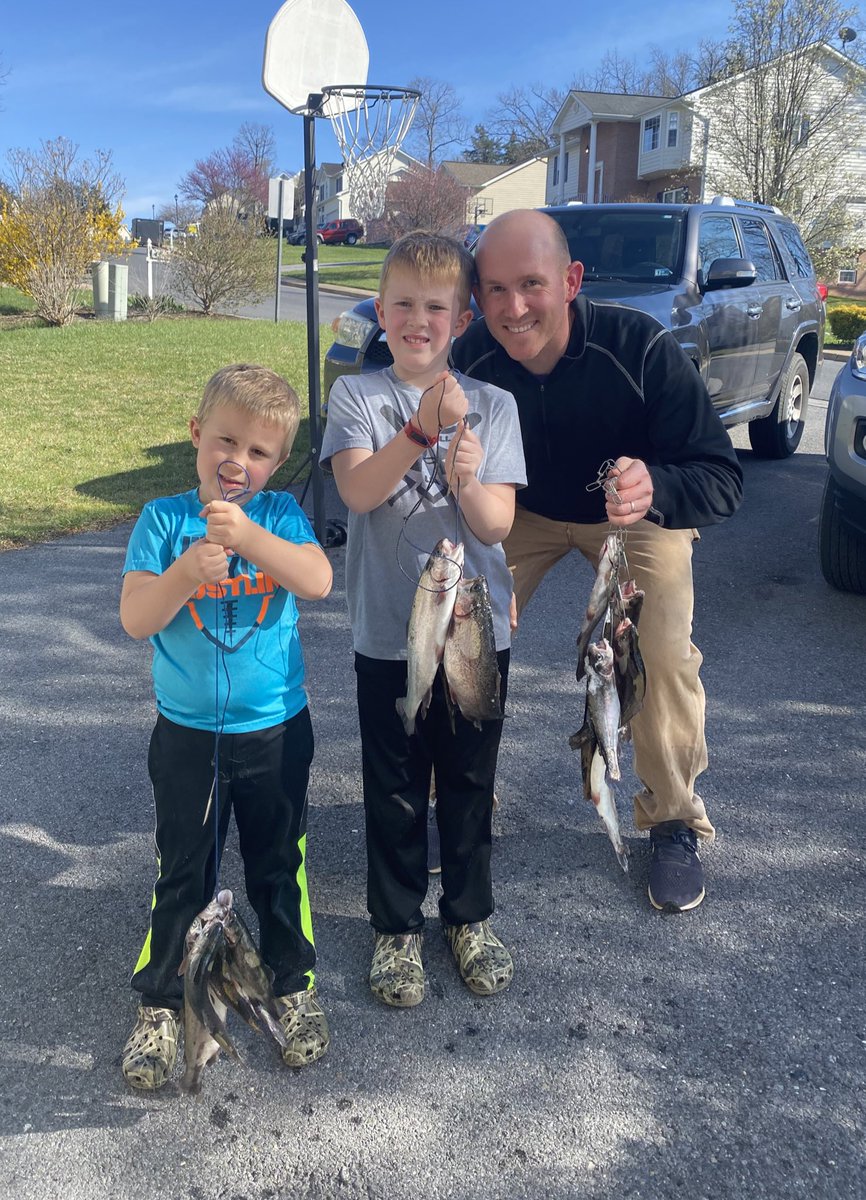 CoachHaymore's tweet photo. Great day at the Haymore household! Love our family time! #Family #Heritageday #traditions #limitedout #trout https://t.co/aQ8WgzlCcg