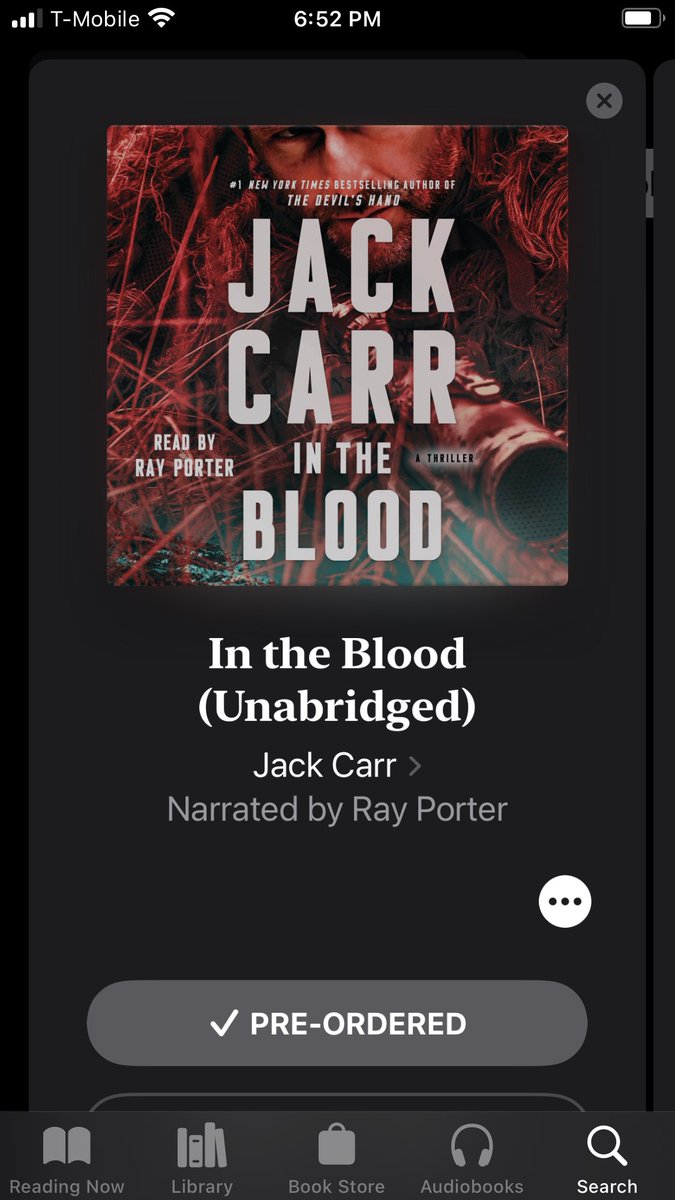 Finally got the time to add it to the my audio library. <a href="/JackCarrUSA/">Jack Carr</a> Can’t wait!