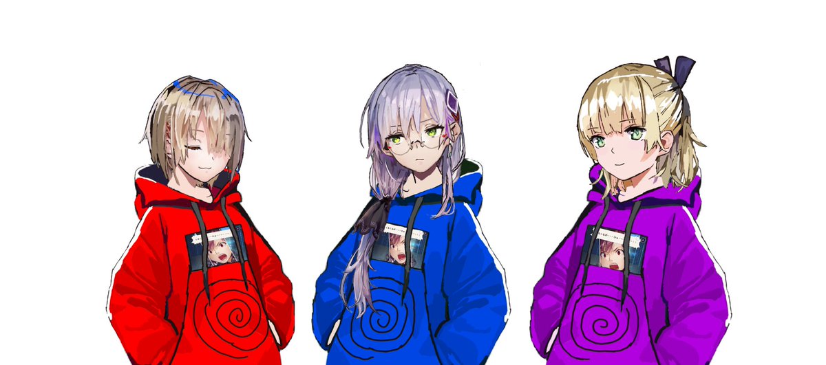 くるくるパーカー各色( ˘ω˘ ) ななみん、パーカー似合う(^^) 商品化