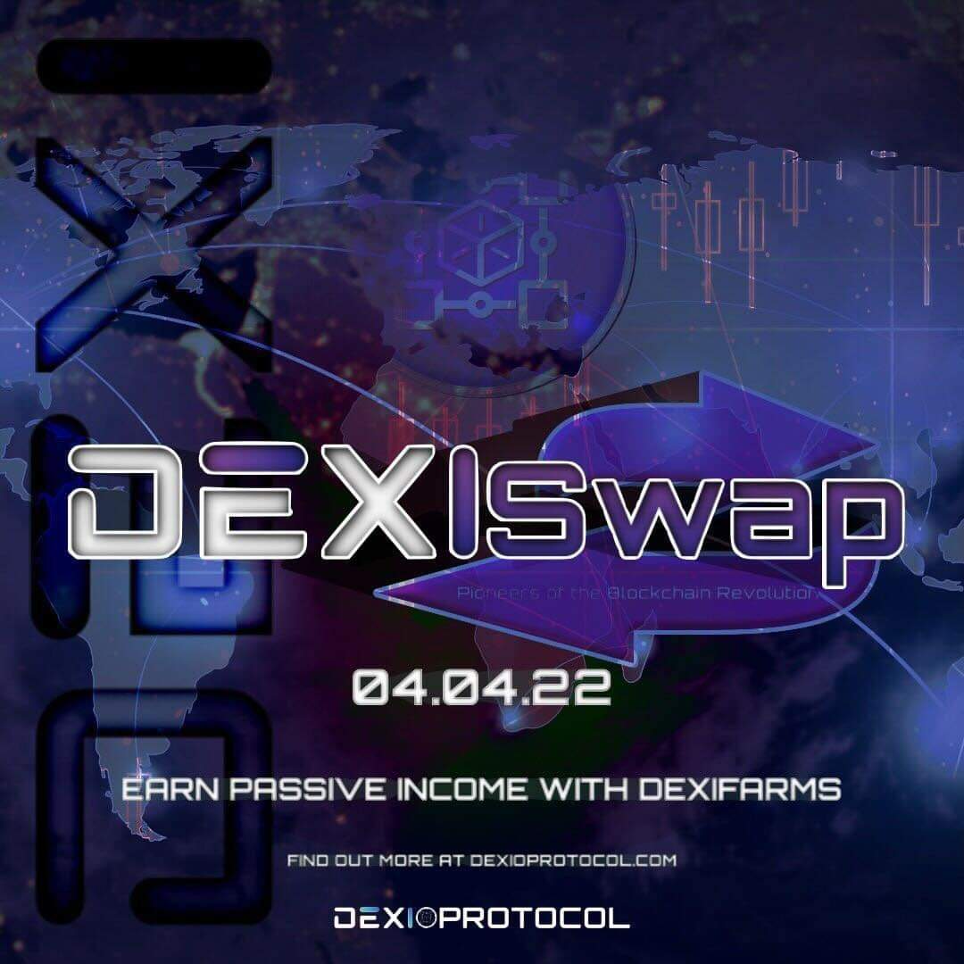 #DexiSwap is on the way! Tune in on 04/04 to hear the full release schedule of product launches over the next six weeks!
@dexonian <a href="/DonReyke/">Don Reyke</a>
 #augmentedreality #gamefi #DEXI #blockchaingame #blockchain #crypto #DexiHunter #gaming #Dexiverse #playtoearn #DEXIGAS #dexioprotocol