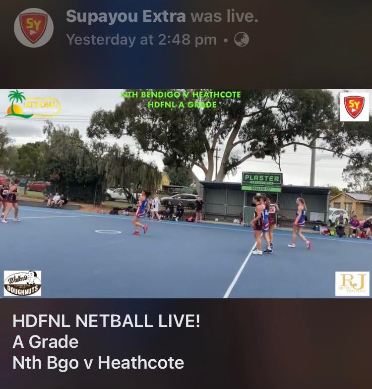 Supayou_1's tweet photo. It was a 1st yesterday with 
HDFNL Footy and Netball …Live Footy with Nth Bgo v Heathcote 

https://t.co/PntIV4o3ku

And it’s time for the ladies to get some love and they did! ( and will continue too!) 

Live Netty with Nth Bgo v Heathcote

https://t.co/mWr2gHd2RI https://t.co/dOa3XB7lsm