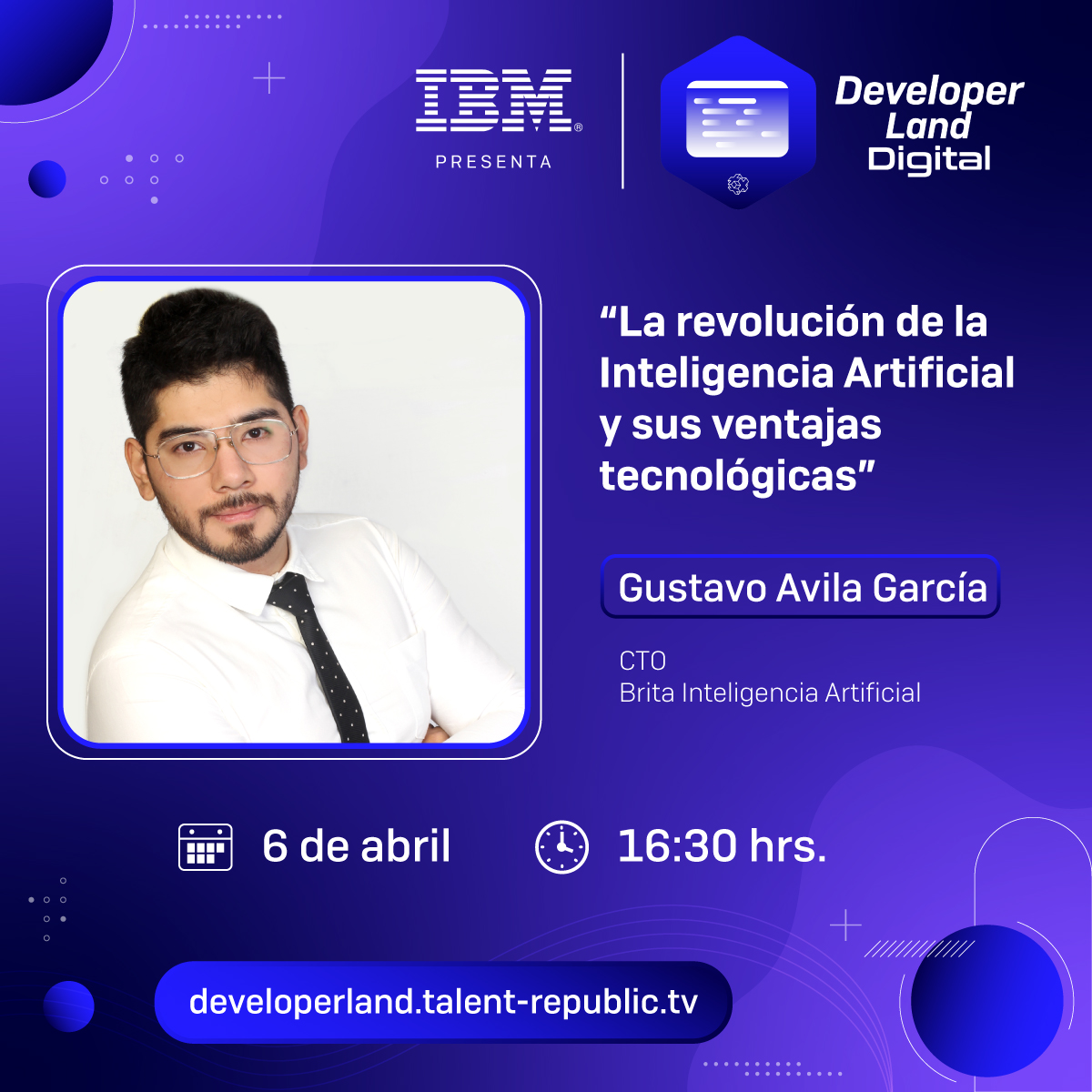 TalentLand_MX's tweet photo. ¡Talento! @Oracle y Developer Land Digital te invitan a la ponencia "La revolución de la Inteligencia Artificial y sus ventajas tecnológicas", en la voz de @brita_ia 

¡Regístrate y reinventa el código!
💥https://t.co/i5PYpNz38r💥

#developer #eventosdigitales #oracle https://t.co/s0oE3BuB1r