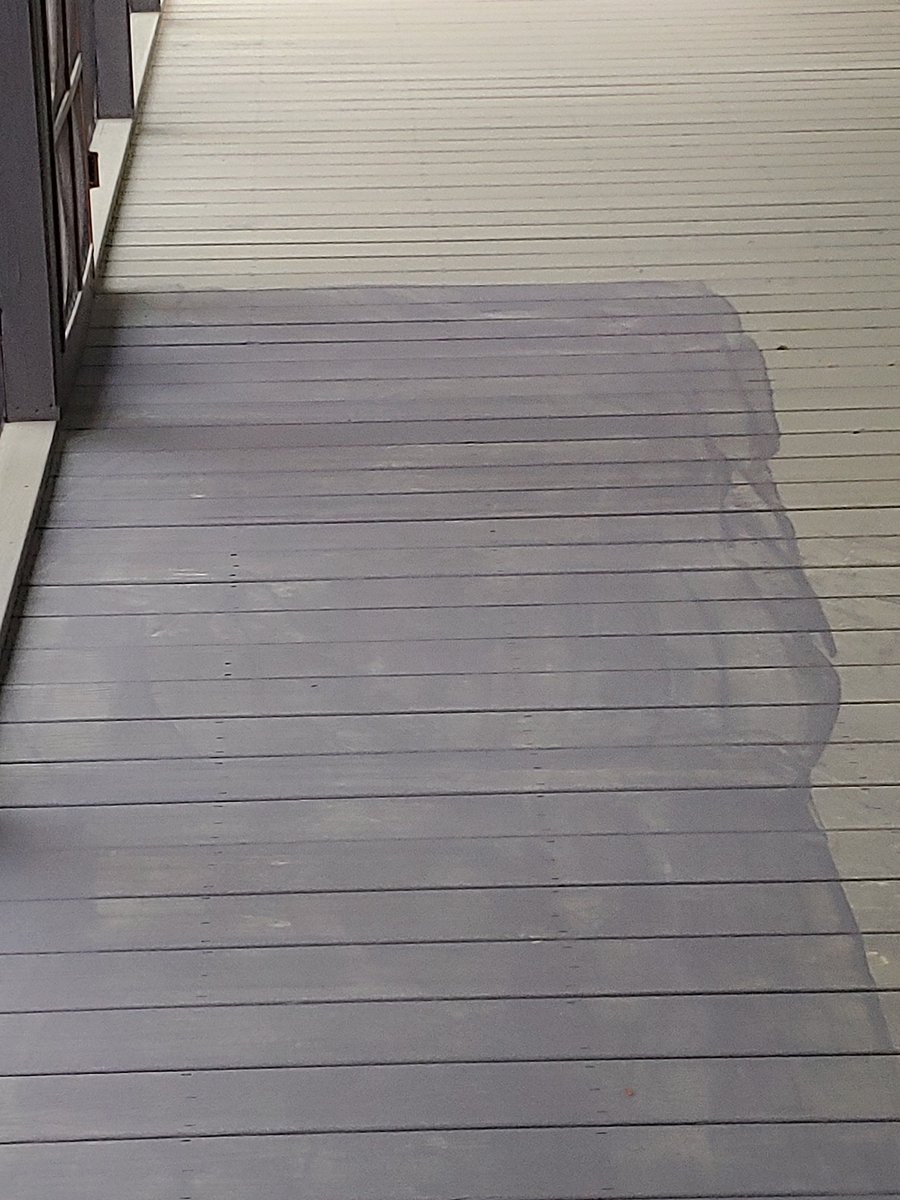 Pollen Apocalypse.

Cleared a pathway on the screen porch.

#Pollen