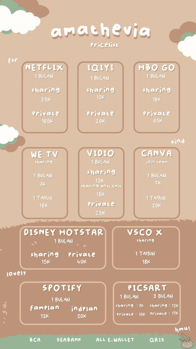 🐇—DISNEY HOTSTAR

1 BULAN
sharing : 15k
private : 40k

• legal 
• full garansi

💸 BCA, all e-wallet, QRIS
💌order through dm/wa

t. jual jualan beli langganan wtb canva youtube iqiyi we tv netflix vsco x spotify premium vidio picsart spotify hbo go murah