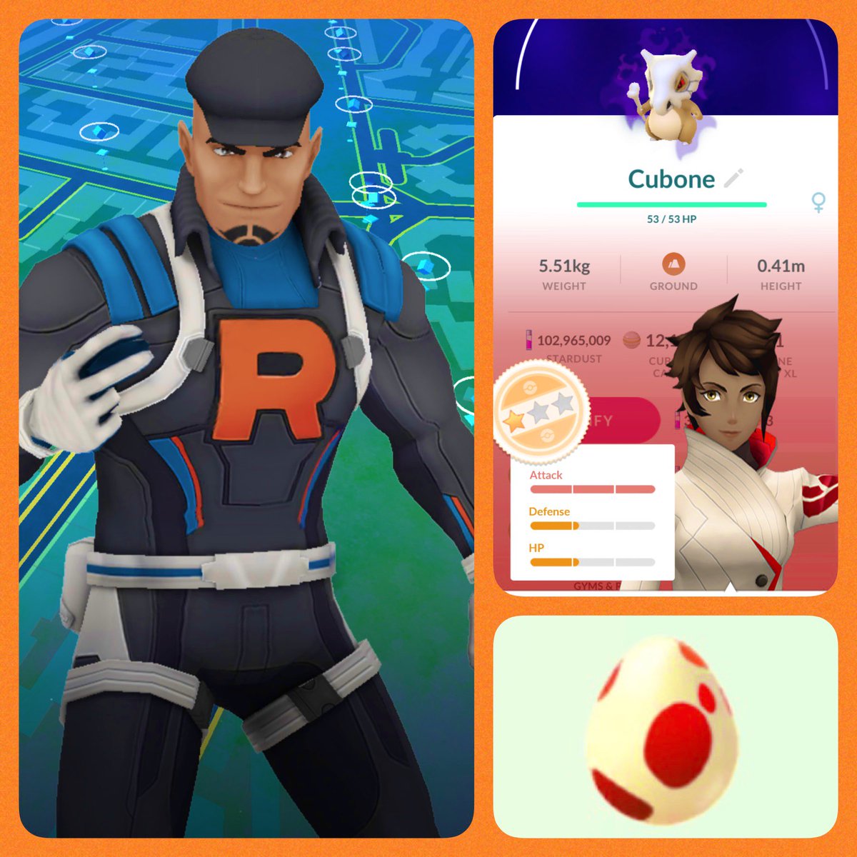 KamikeoPoGo's tweet photo. 0️⃣3️⃣0️⃣0️⃣ brought a #GoRocketLeader balloon!

Off to a very “MEH!” start w/#CLIFF! 😒

Filled the 1️⃣st of  the 9️⃣ egg slots! 😉

… 👊🏾🐻 GRIND!
#GoRocket #LeaderCliff #AllHandsRocketRetreat #PokemonGo https://t.co/pjglYglj3k