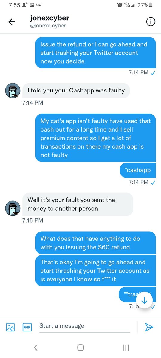 Dani5455's tweet photo. @jonexc_cyber is a scammer https://t.co/mXs7rqtYp9