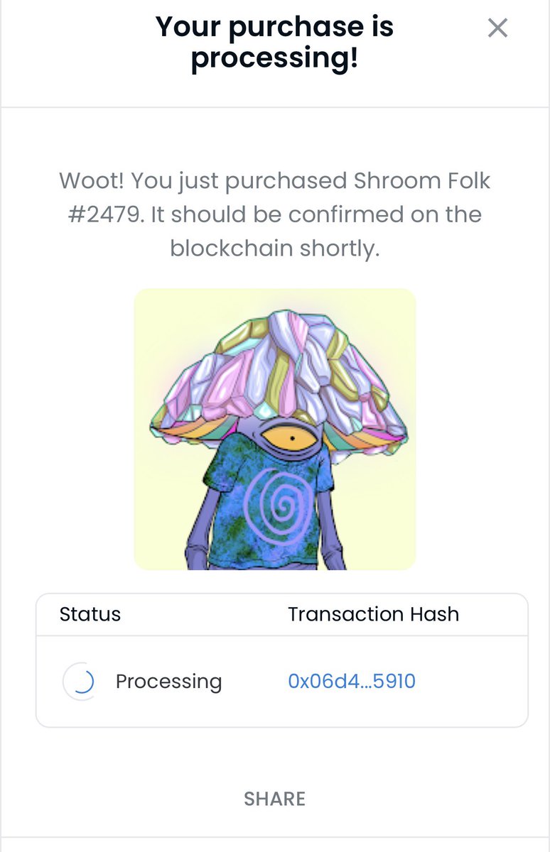 TrippyVC's tweet photo. @ShroomFolkNFT we just got our Shroomfolk NFT.. have a few questions, can we DM? https://t.co/amNjZXDJ0X