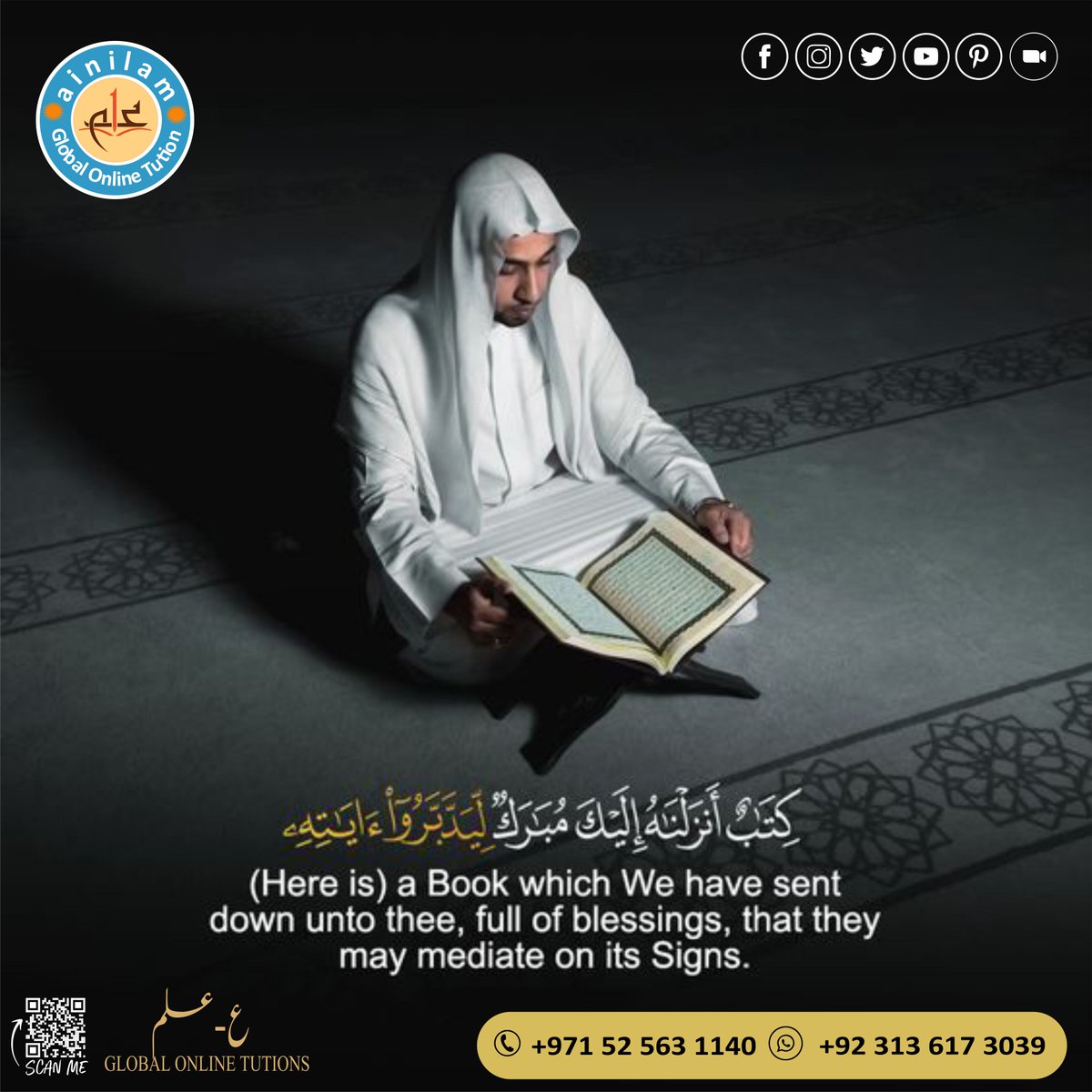 ain_ilam's tweet photo. “We really wish for you and your loved ones. Allah may shower you with blessings on this momentous day.”
Ain-ilam 
Global Online Tuitions (GOT)
Call: +971 52 563 1140
WhatsApp: +92 313 617 3039
#ainilam
#GOT
#onlineclasses
#welcomeRamadhan
#Ramadhan
#blessed
#ramazanalMubarak https://t.co/0C5zMJC34l