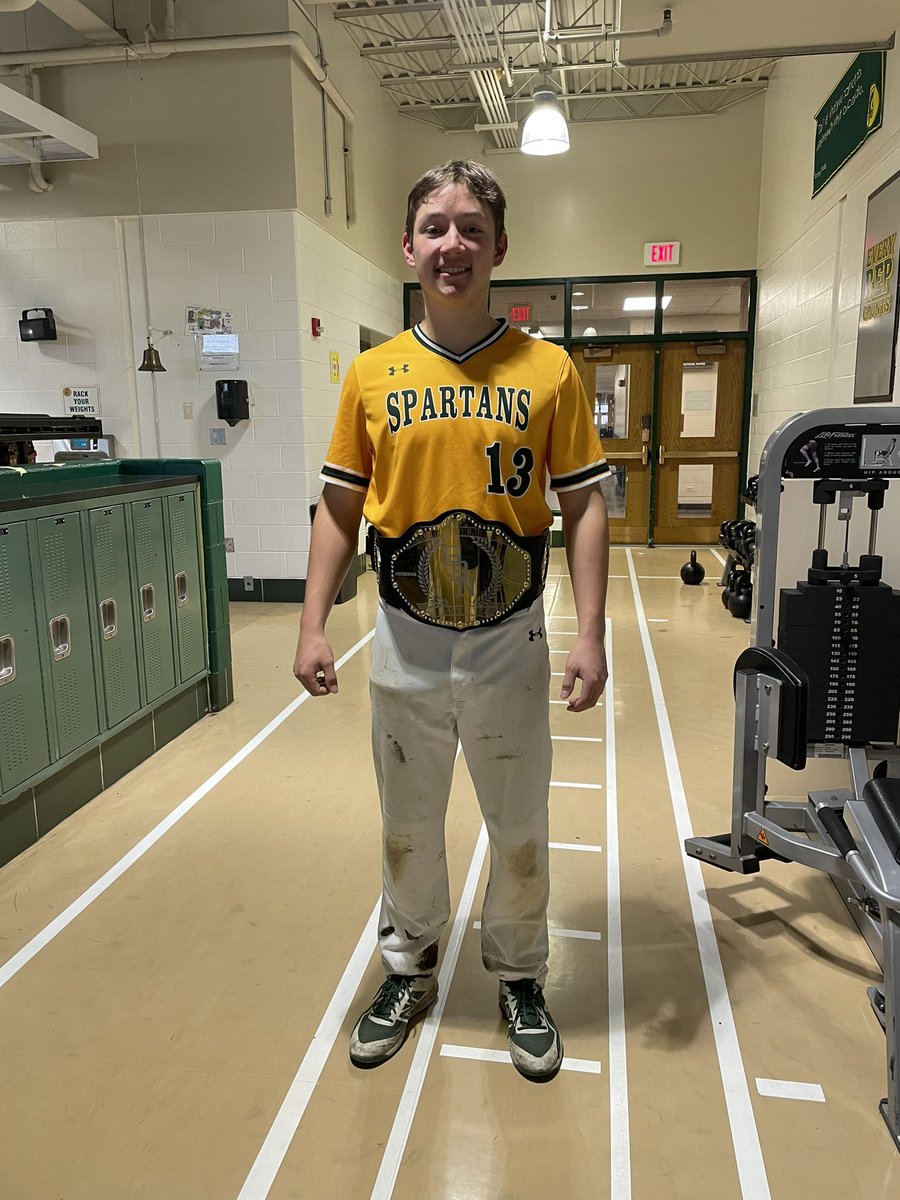 GBN_Baseball's tweet photo. Spartans improve to 7-0 following a 9-0 victory over Von Steuben.

Congratulations to @gott_nj on earning #TheBelt…winning pitcher / 5 IP / 0 R / 2 H / 6 K / 1 BB…2-3 / 2 RBI

Outstanding defense at 1B by @pmahones3.

#OwnTheMoment https://t.co/u9whvpZzzf