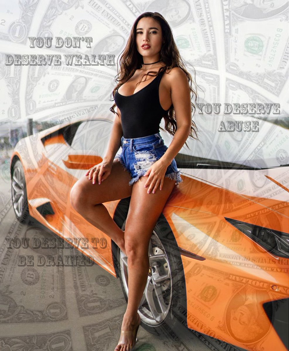NicoletteWalk20's tweet photo. You don't deserve wealth.

You deserve abuse.

You deserve to be drained.

😈 https://t.co/UPYeI6BpiK