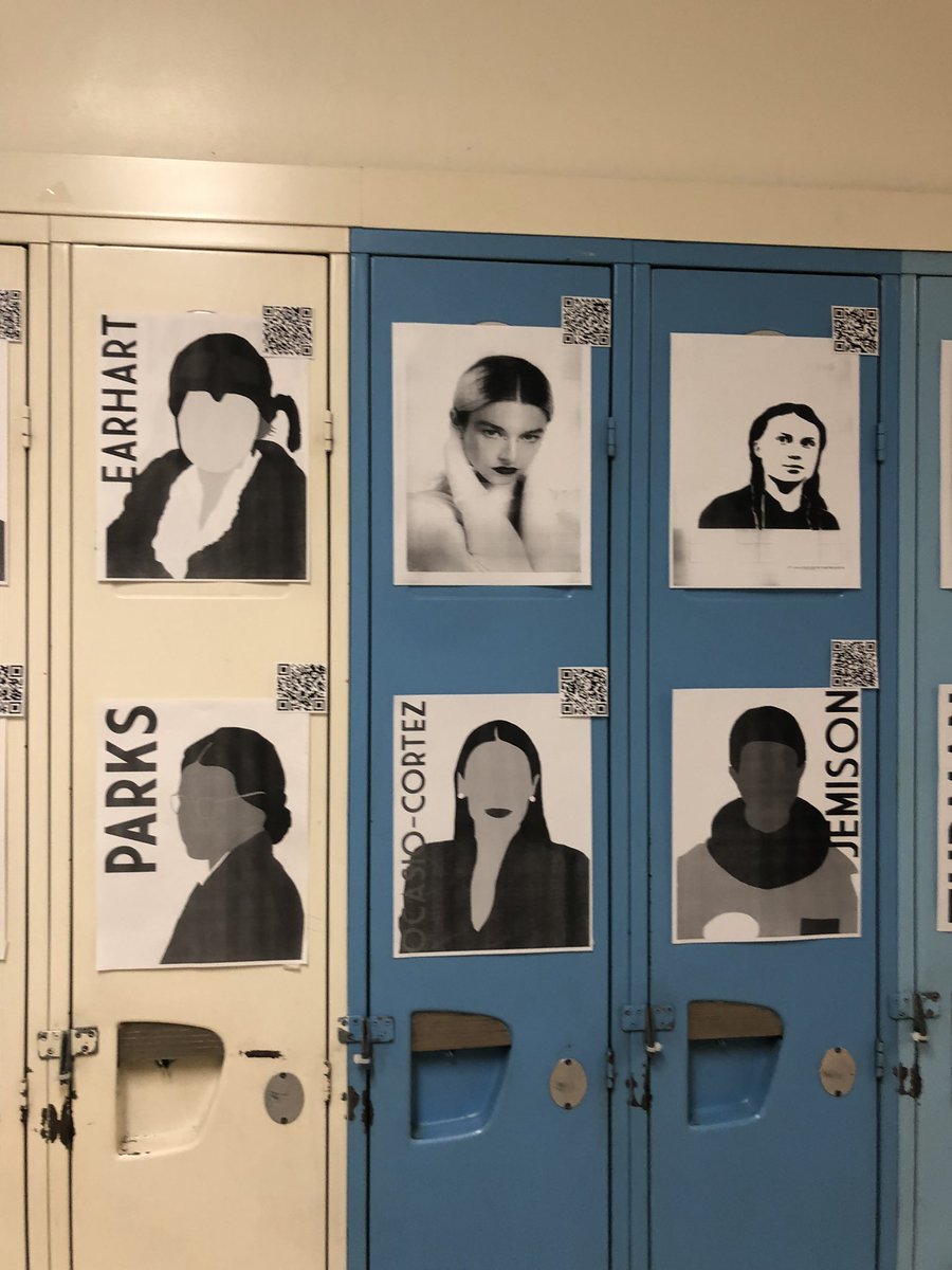A beautiful Herstory Display outside of <a href="/CorriahC/">Camille Corriah</a> class! A fantastic way to further student learning about Female Changemakers!