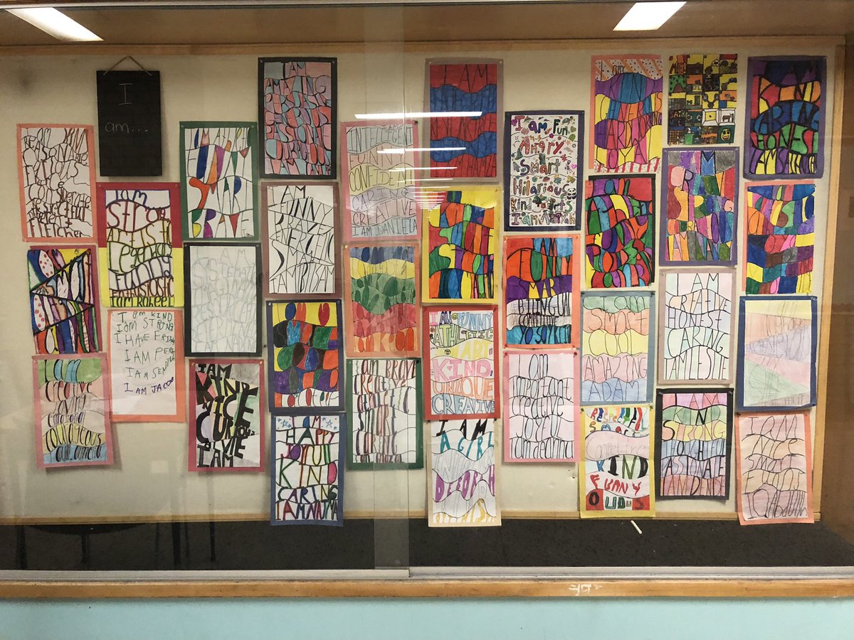 Artistic Affirmations in our JI hallway!