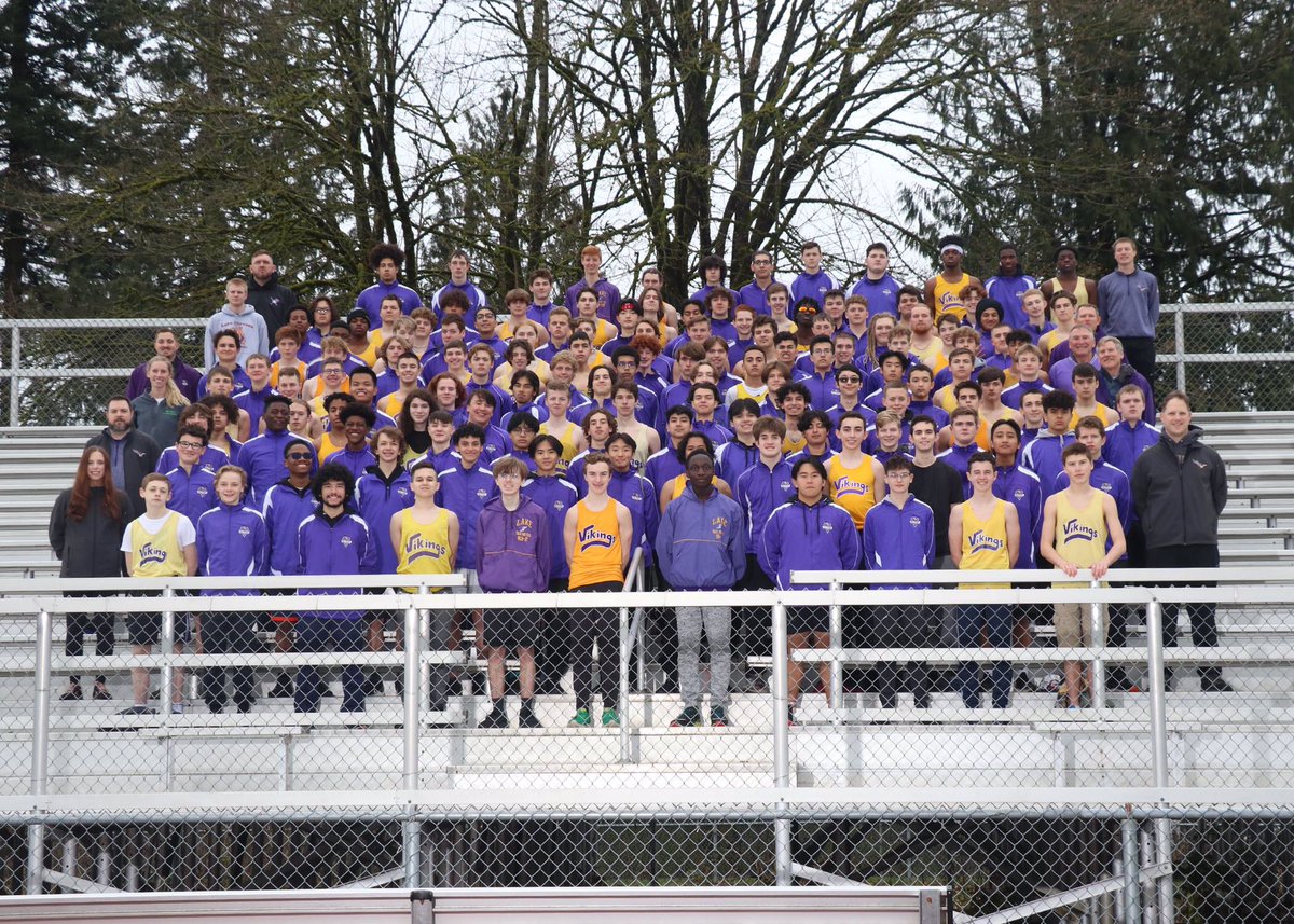 Who wears Purple & Gold, nicknamed Vikings, has 265 members, 13 coaches and is undefeated so far this season in both dual meets and invites? Men’s and Women’s @LS_Track_Field team!!! @lssd @LSHSConnect @LSHSVikingPrin @EverettHerald #wervikings #govikings