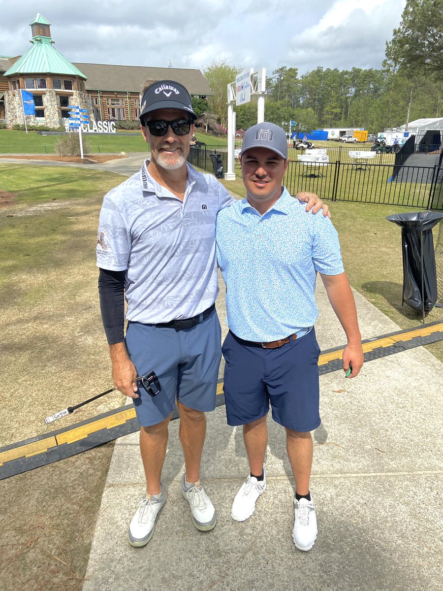 TravisFrey1's tweet photo. Really enjoyed the @RapiscanSystems ProAm! @StuartAppleby was a ton of fun! Thanks @danielhicks28 for the invite! @GrandBearGolf your agronomy team had the place looking great! https://t.co/2fQdoBTV46