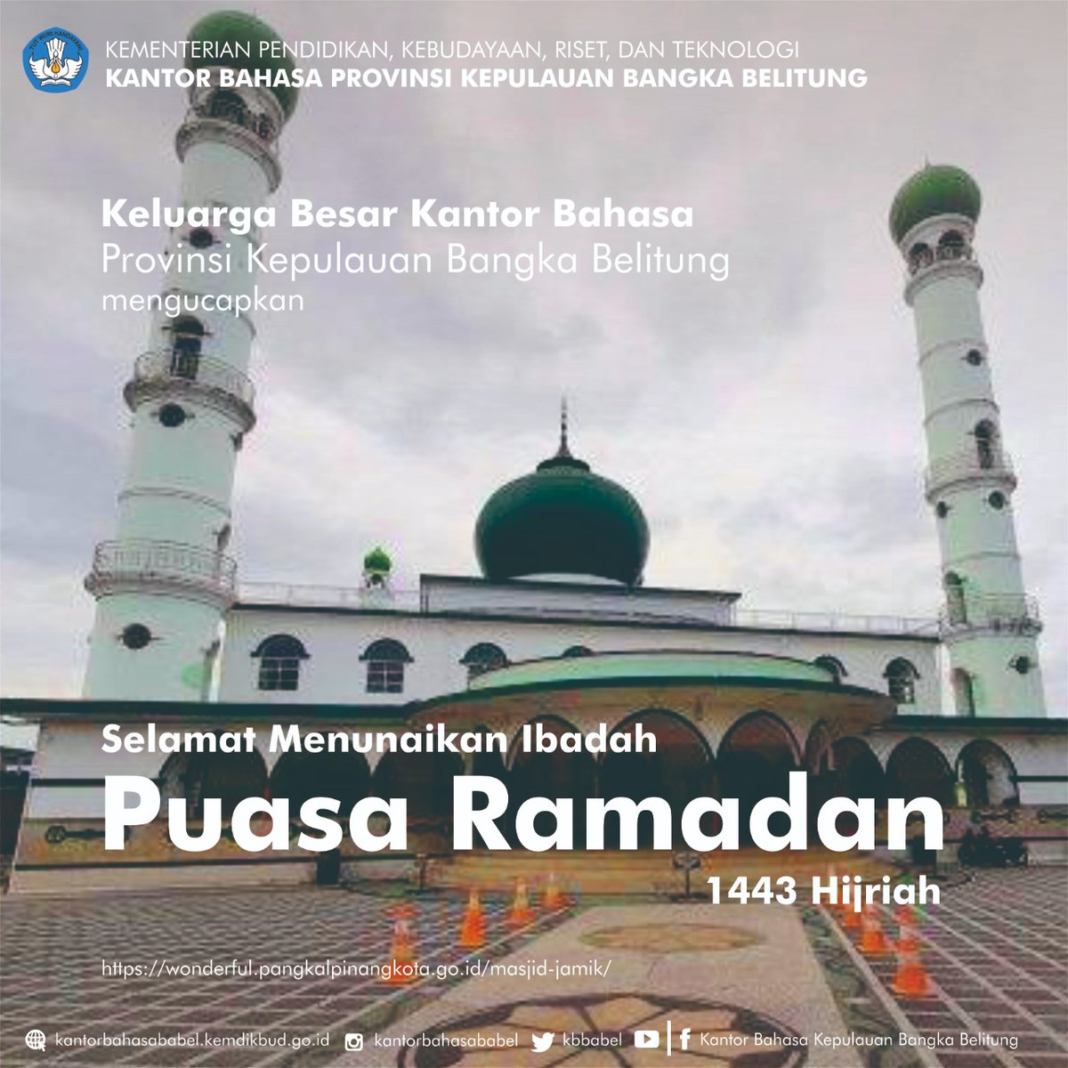 Kantor Bahasa Provinsi Kepulauan Bangka Belitung tweet media