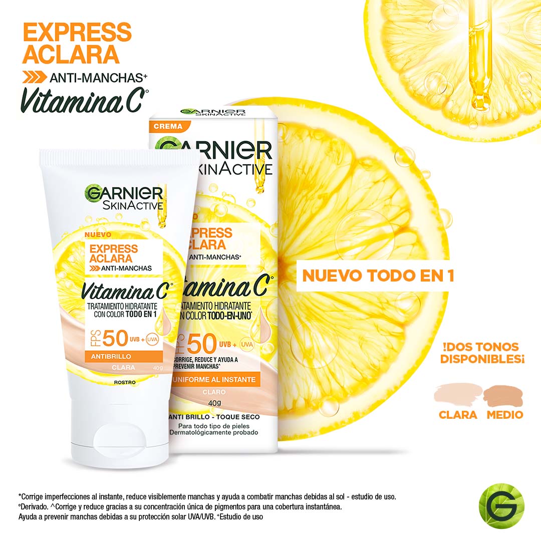 ✨¡Prueba el NUEVO Todo en 1 de Express Aclara!✨ Corrige, reduce y ayuda a prevenir manchas en 1 solo paso.  Con FPS 50 ☀️ 
Compra aquí: amzn.to/3vvpMCz
