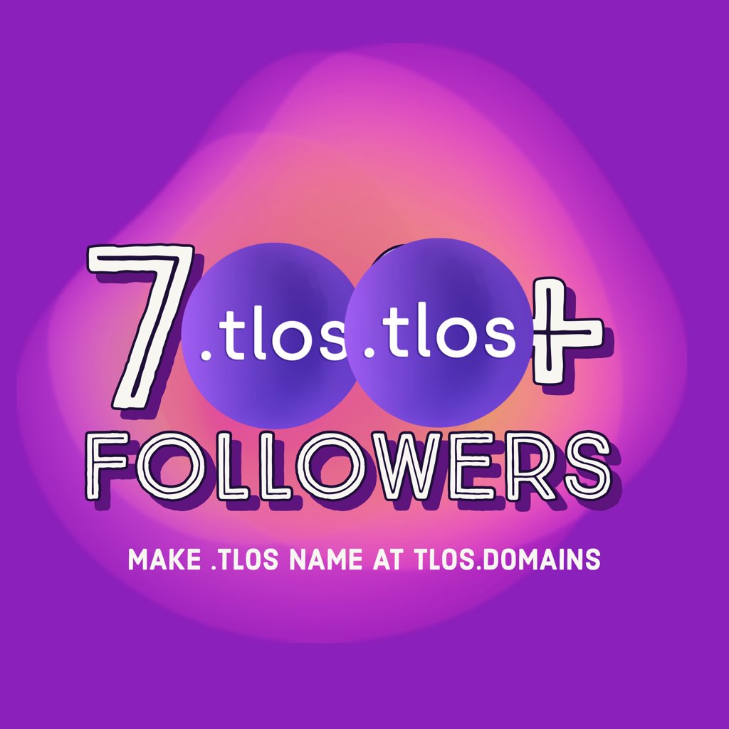 Welcome discord channel with 700+ followers. discord.gg/x59Zn8jWHb #nft #nftdomains #web3 #web3domains #telos #tlos #telosevm #tEVM #telosdomains $tlos