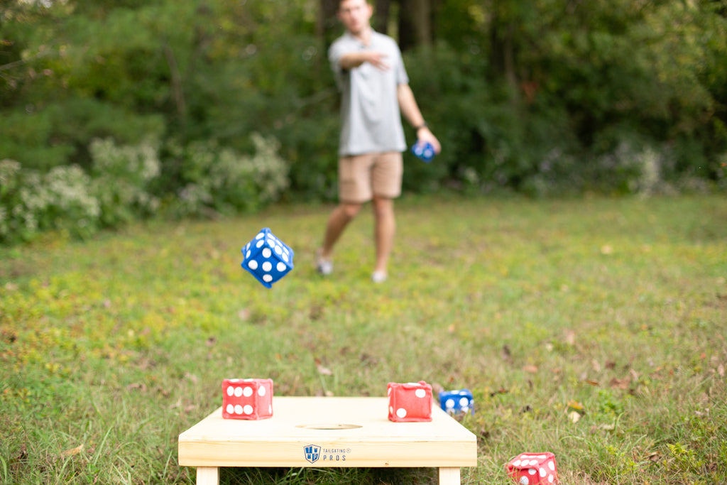 getconnectedone's tweet photo. If you like #Cornhole you will love this New Twist There's a new way to play with a cornhole board. #PIPFALL combines the chance of dice and the skill of bag toss into a fun game for all ages! https://t.co/mmCoYYDxAs #PaidPartner https://t.co/TDKGJMzqcz