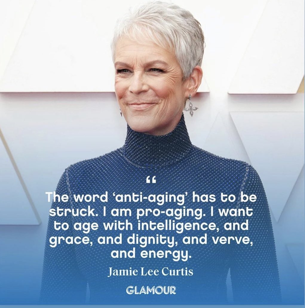Love the term pro-aging. If I am so blessed to live long, I’ll find it the greatest privilege to age, because it will mean I’ve experienced life #aging