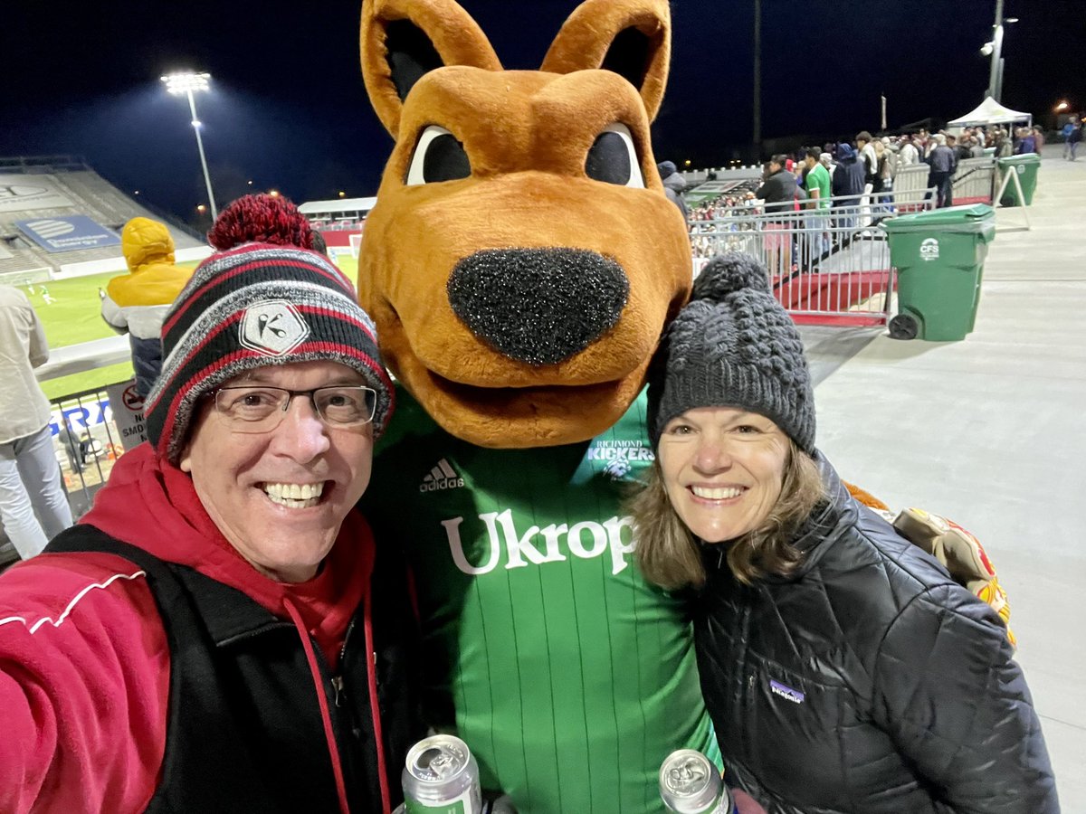 SCSutton's tweet photo. Great time @RichmondKickers and @RCRedArmy Felt like old times.  Great times!  Can’t wait for next weekend.  And @RichmondRaceway tomorrow and @GoSquirrels Tuesday.  #RVA https://t.co/xgfpydBszT