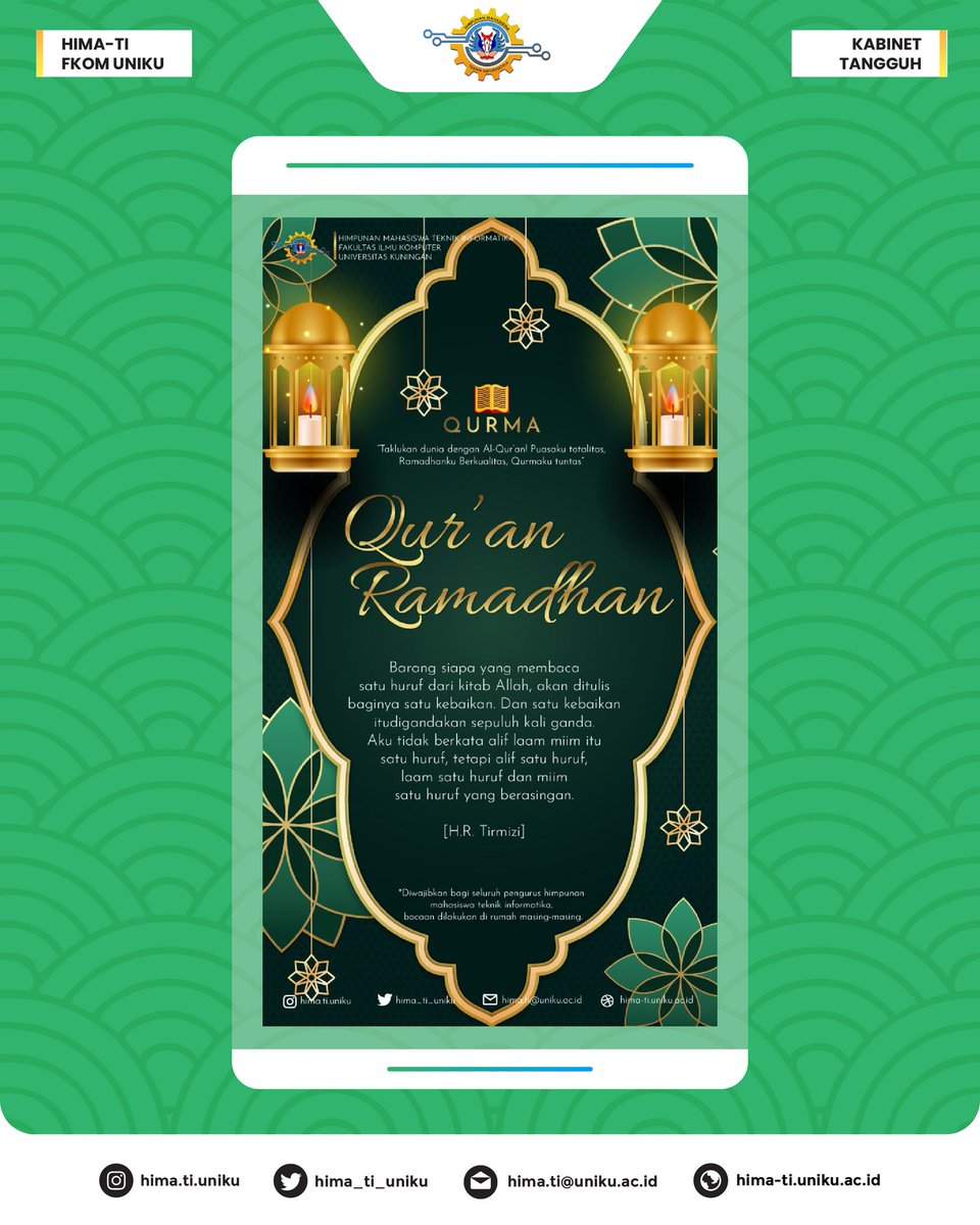 hima_ti_uniku's tweet photo. [QURMA]
.
.
.
Melaksanakan Qur'an Ramadhan 1443 H
.
.
.
#QURMA
#himati
#himatifkomuniku
#kabinettangguh
#periode2022_2023 https://t.co/skQez1r9qk