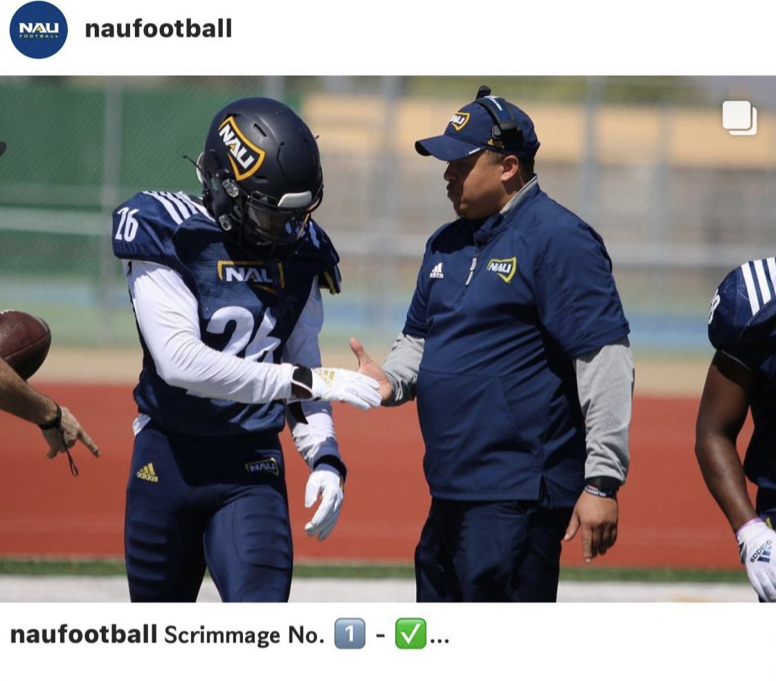 <a href="/colbyhump4/">Colby Humphrey</a> #26🔒🏝🔒🏈put in some good work today! #GoJacks #LetsChop <a href="/NAU_Football/">NAU Football</a> <a href="/NAUAthletics/">NAU Athletics</a> <a href="/CoachThompson6/">Coach Jesse Thompson</a> <a href="/DVThunderFB/">Desert Vista Football</a> <a href="/gridironarizona/">Gridiron Arizona</a> <a href="/cam_hump/">Cam Humphrey</a> @calebtitan10 <a href="/decscenesetter/">Yoni Humphrey</a>
