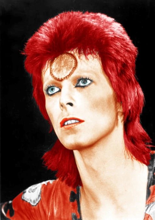 Tyrant2T's tweet photo. @SillyLilPodcast Becky giving me some Ziggy Stardust vibes tonight. https://t.co/kGNoFW6obZ