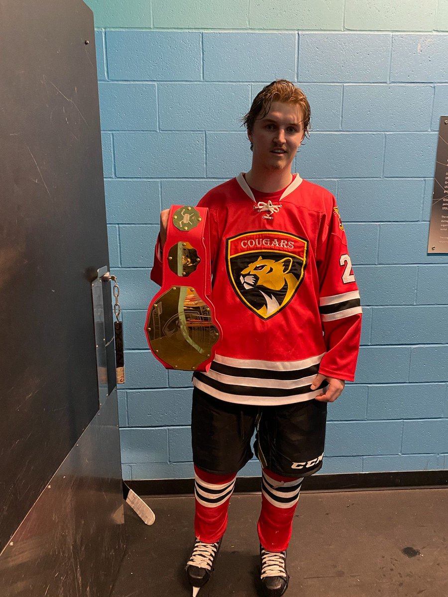 Sch_Cougars's tweet photo. Congrats to Luke Miehm on being chosen team player of the game. Luke had an outstanding game, netting the first and the last in this incredible game.  Way to go, Luke! https://t.co/pHXZePpIaZ