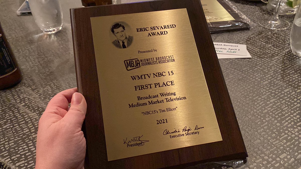 JessLaszewski's tweet photo. Congratulations @TheTimReport and @CurtLenz_NBC15 for this honor! One of my favorite stories of 2021! #MJC22 https://t.co/nnJgr8r6lC