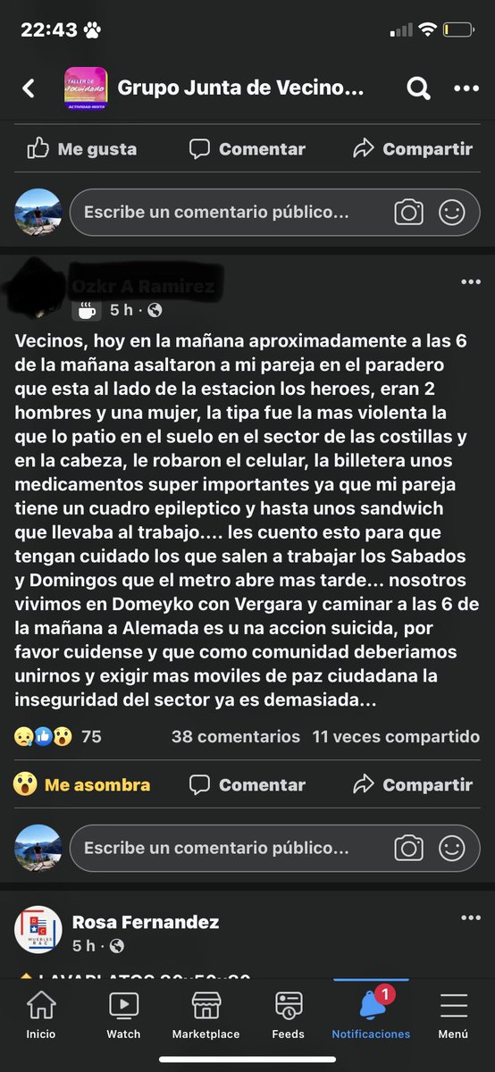 AldoSepulveda1's tweet photo. Esto suma y sigue.. @IraciHassler @Carabdechile @Muni_Stgo
Somos muchos los q salimos tempranos.. y no hay seguridad.
#delincuencia #SantiagoCentro #toesca #losheroes #metro #asalto #ciudad https://t.co/RGqRHJtUEJ