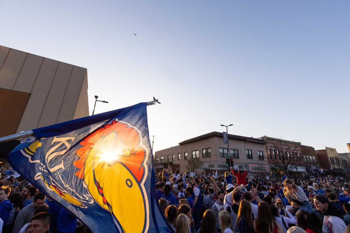 Seven blocks of Rock Chalk 🎉