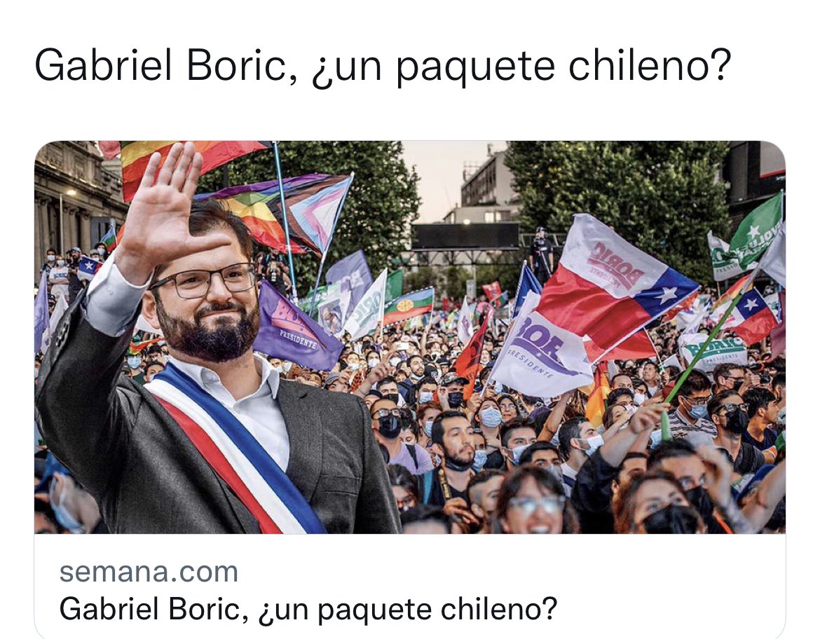 CARLOSFMEJIA's tweet photo. “Paquete” en Chile, “Señor de las Bolsas” en Colombia. Mejor #FicoPresidente🇨🇴 https://t.co/2o6cS5RnDW
