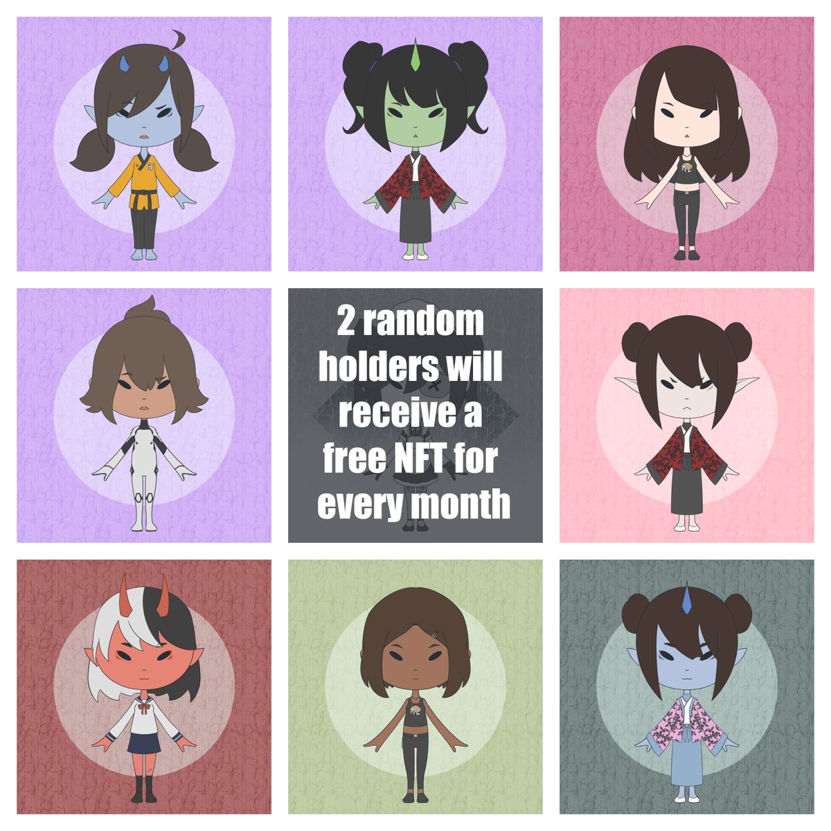 8 more to go! You may stand a chance to receive a free random rarity nft for every month!

More info here: minienigmanft.carrd.co