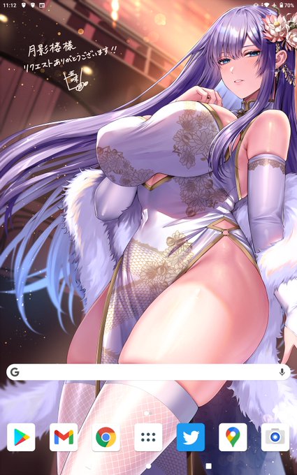 タブレットの壁紙、skeb納品(一応全年齢のみ)がランダムで流れるようにしてるんだけど
さすがにこれはえっちすぎた 