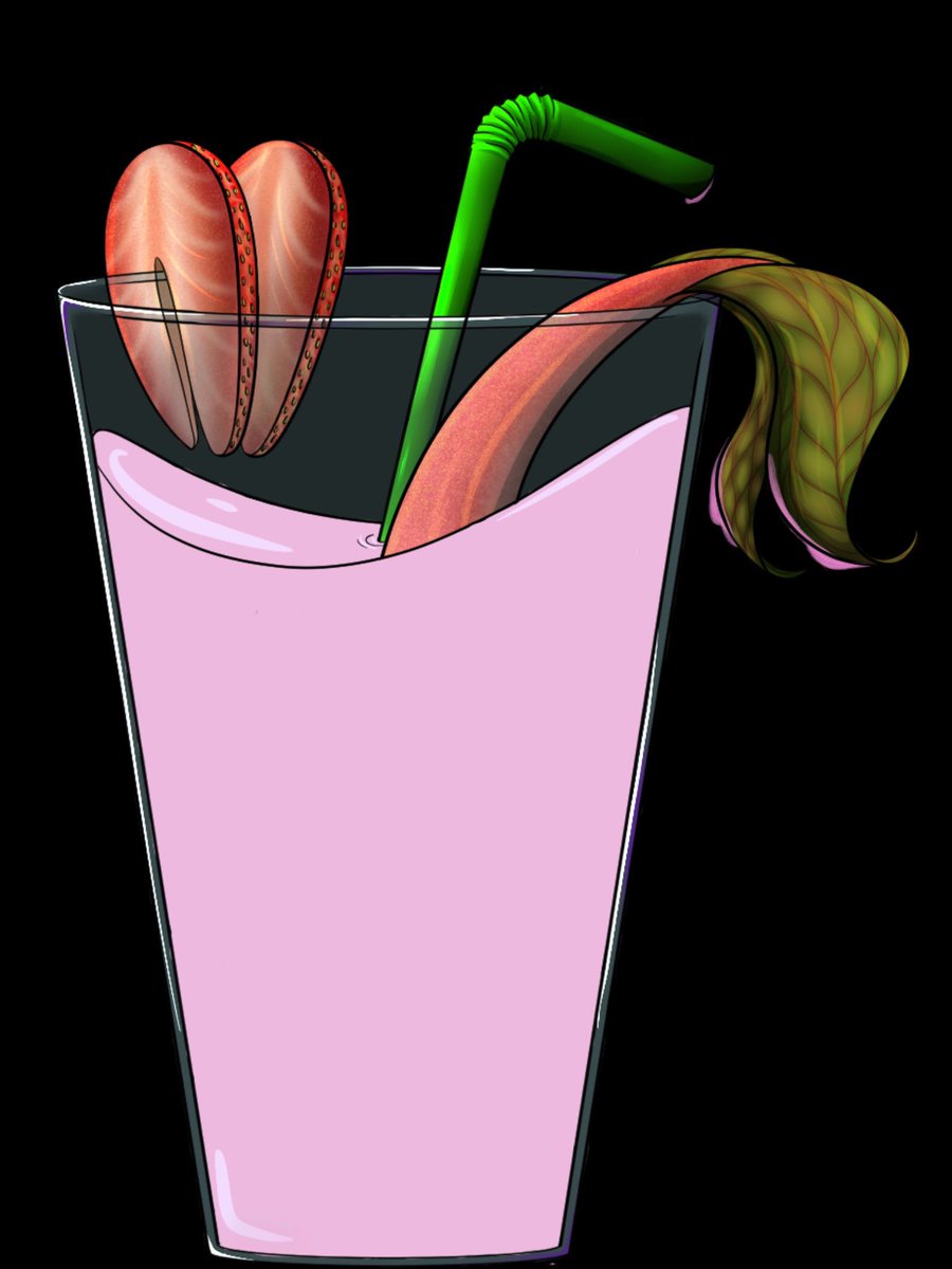 strawberry_thot's tweet photo. Finally, something accurate to my username. Strawberry milk is opaque, so I added a more accurate version too. #myart #bludraws #strawberrymilkthot #Grisfeast #day1 https://t.co/5WxhlbxzwH