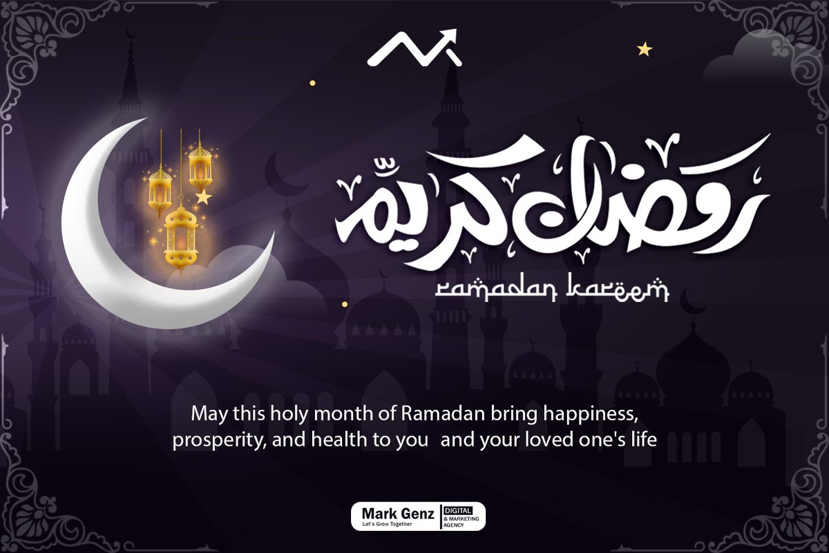markgenzglobal's tweet photo. Ramadan Mubarak 🌙
🌟 May this holy month of Ramadan brings happiness, prosperity, and health to your's and your loved one's life.
📩 Info@markgenzglobal.com
#Ramadan2022 #RamadanMubarak #marketingtips #socialmediatips #facebookadstips #digitalmarketingagency https://t.co/YJKOvtKR8J
