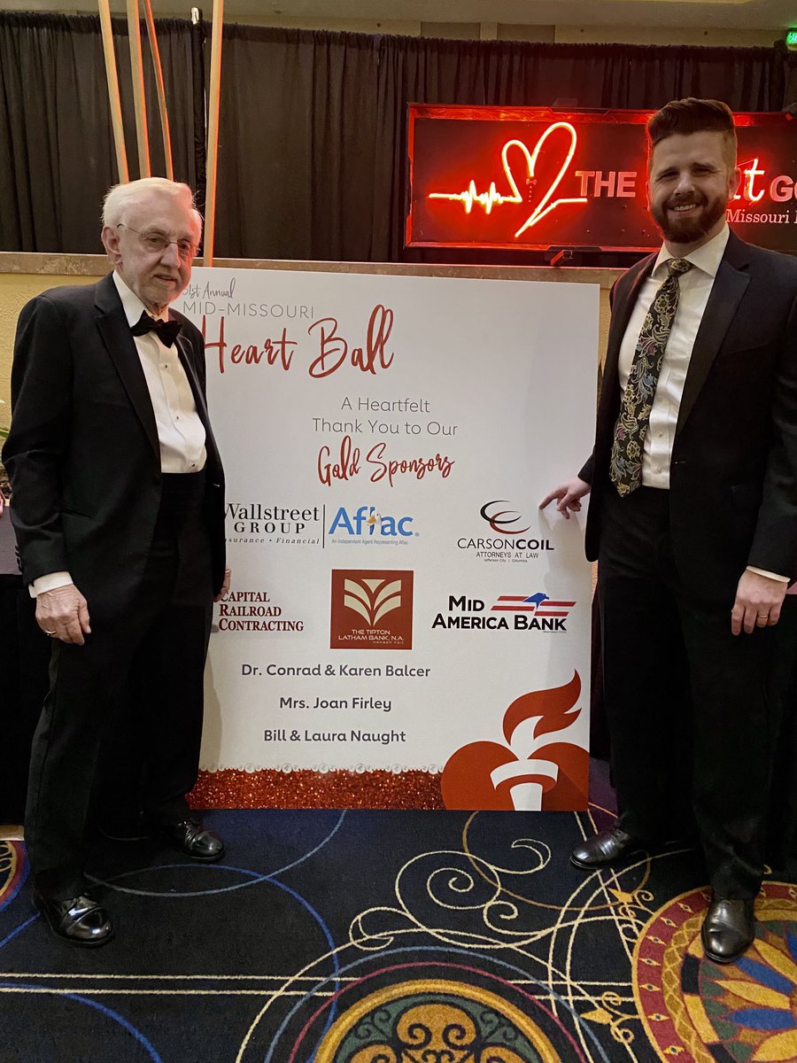 Wonderful time at the ⁦⁦⁦<a href="/AHAMissouri/">American Heart Association - Missouri</a>⁩ Heart Ball with ⁦<a href="/VeitRudy/">Rudy Veit</a>⁩ and ⁦<a href="/CarsonCoilPC/">Carson & Coil</a>⁩