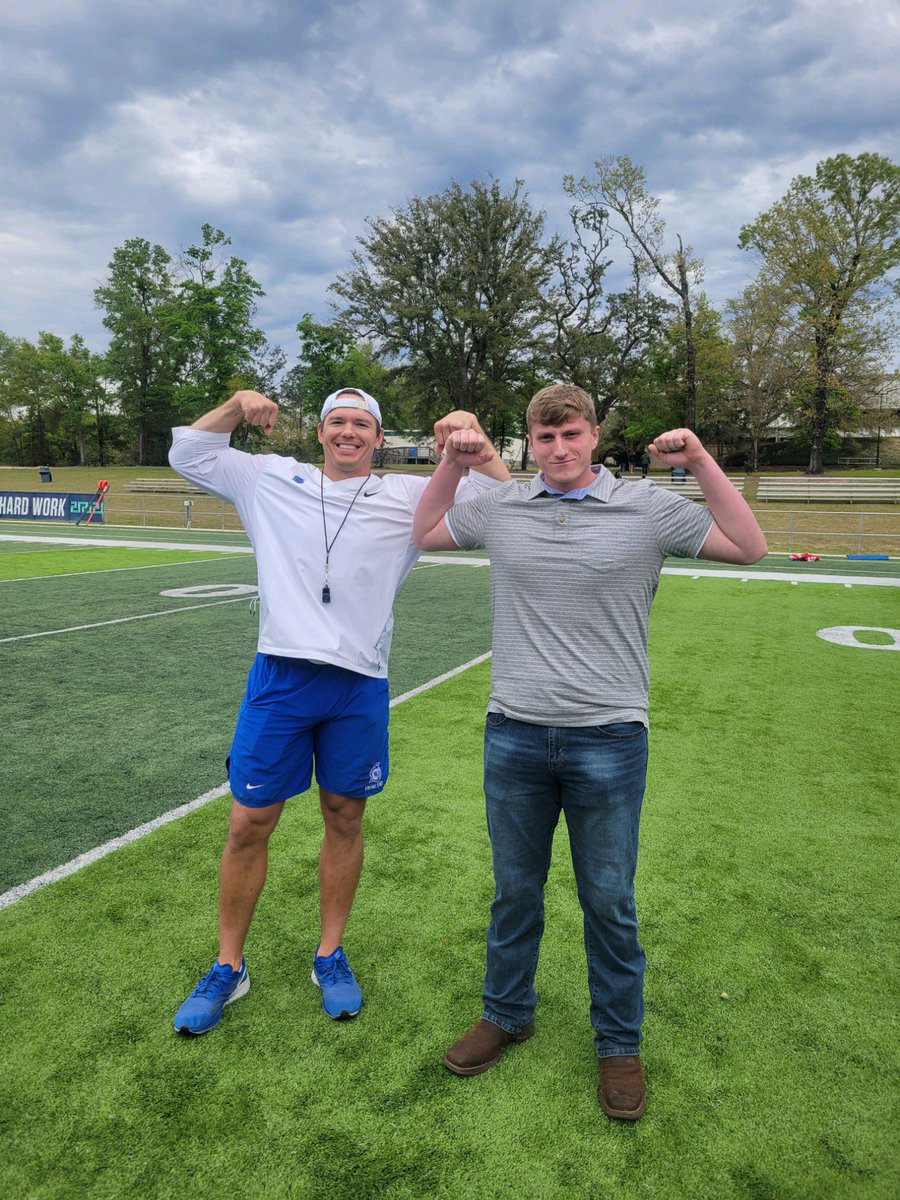 I had a great time at <a href="/UWFFootball/">UWF Football</a> today.I enjoyed seeing the competitiveness and the discipline with which the team practices with.Also huge shoutout to <a href="/THERayRudolph_/">Coach Ray</a> none of this would have been possible without your help.<a href="/CoachKrutsch/">Alex Krutsch</a> <a href="/_OrtizTorres/">Coach Chris Ortiz-Torres</a> #GoArgos #Arete