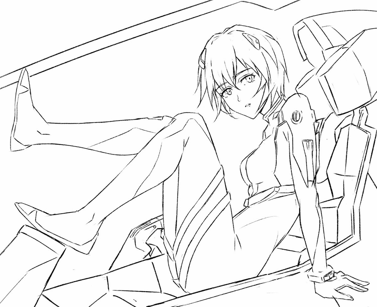 よし、レイ清書します 