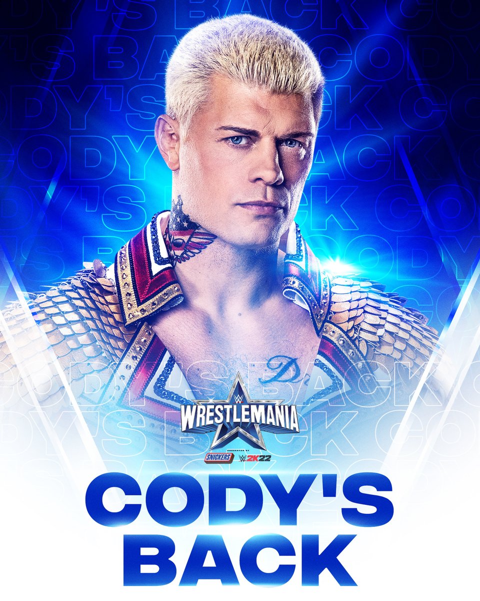 A #WrestleMania moment the <a href="/WWEUniverse/">WWE Universe</a> will never forget!

"The American Nightmare" <a href="/CodyRhodes/">Cody Rhodes</a> has returned to <a href="/WWE/">WWE</a>.