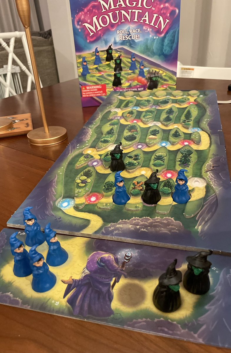 Magic Mountain by Amigo was a huge hit with the family!  We won after a surprisingly tense game. Lots of cheering when we pulled it off!