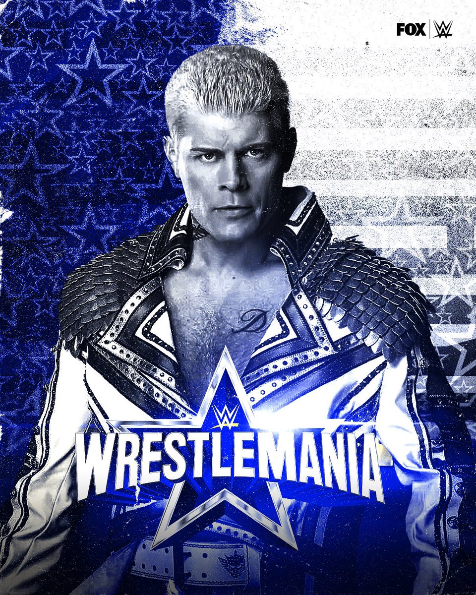 WWEonFOX's tweet photo. The American Nightmare is HERE!

@CodyRhodes | #WrestleMania https://t.co/ei1tuJEKwl