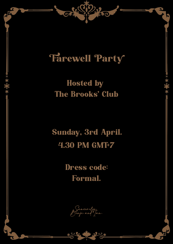 TheBrooksCIub's tweet photo. ⠀⠀
⠀⠀
⠀⠀⠀⠀⠀“Farewell Party”
⠀⠀
⠀⠀ https://t.co/WfBbedD2Tj