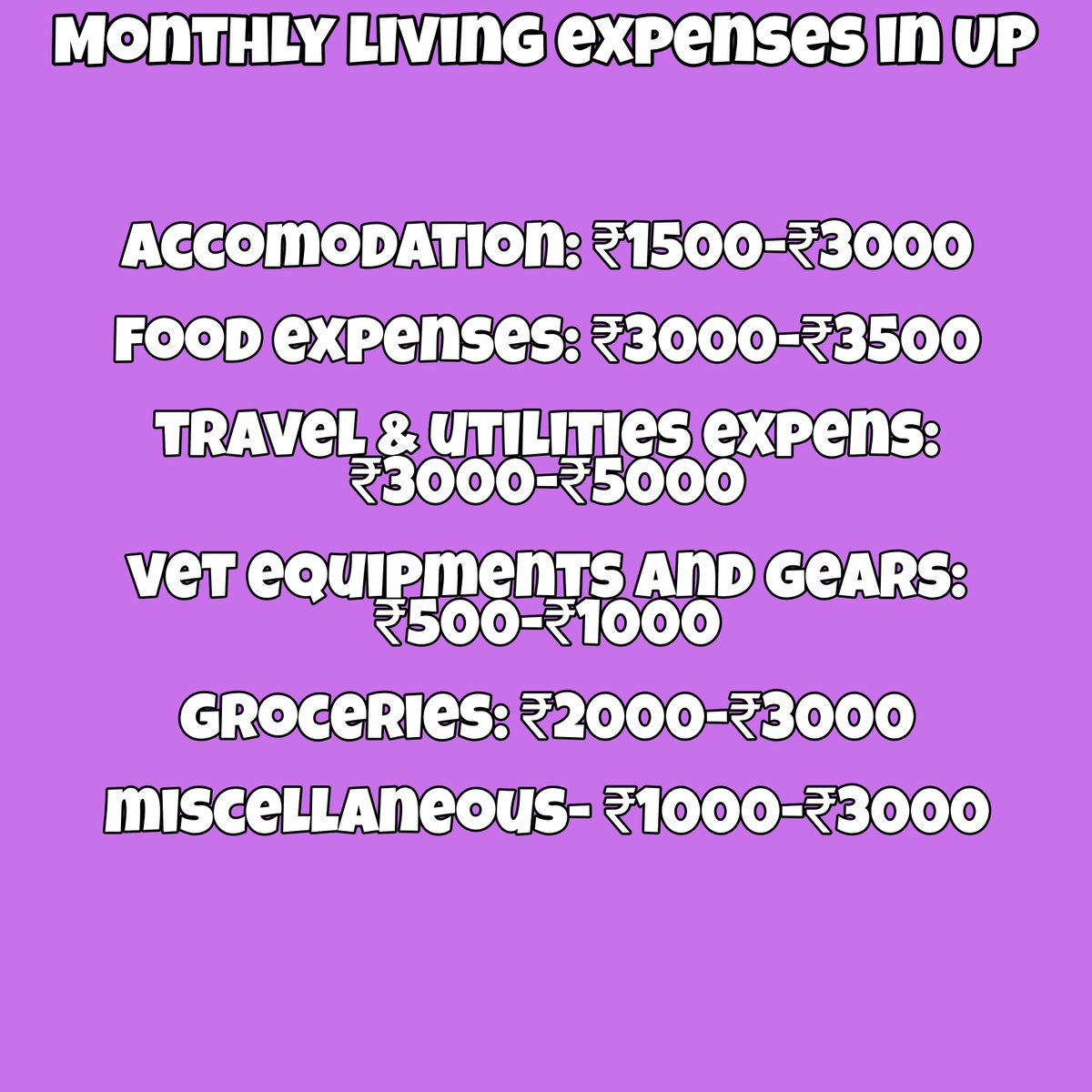 I'm very curious to know the methodology UP Government uses when they decide to pay ₹3000 as internship stipend to vets
#Increase_Vet_Stipend
#Increase_UP_vets_stipend
#Increase_UP_vets_stipend
<a href="/ChiefSecyUP/">S.P. Goyal, Chief Secretary, GoUP</a>
<a href="/UPGovt/">Government of UP</a> <a href="/myogiadityanath/">Yogi Adityanath</a>
<a href="/dharampalbjpmla/">Dharampal Singh</a> <a href="/drsanjeevbalyan/">Dr. Sanjeev Balyan</a> <a href="/PMOIndia/">PMO India</a>
