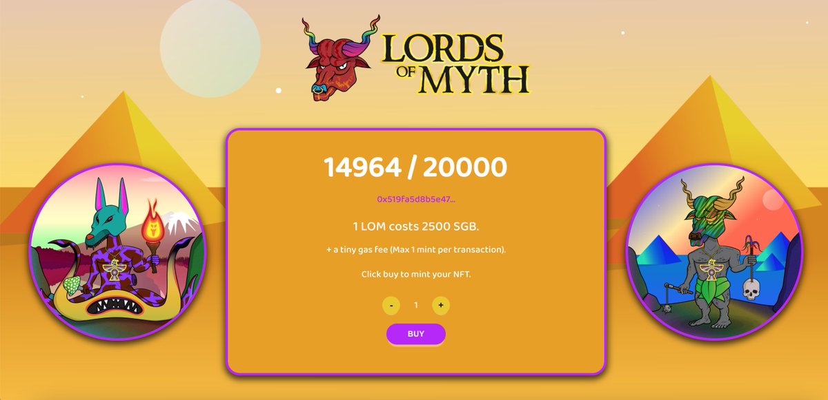 16 Hours to go until the launch of our Limited Public Mint for Lords of Myth!

Mint Site is live below:
bazookachicks.io/songbird/lords…

You can connect your wallet, but not mint until Monday 4th April 00:01UTC

2500 $SGB 🌈🔥 #sgb #songbird #NFTCommunity
