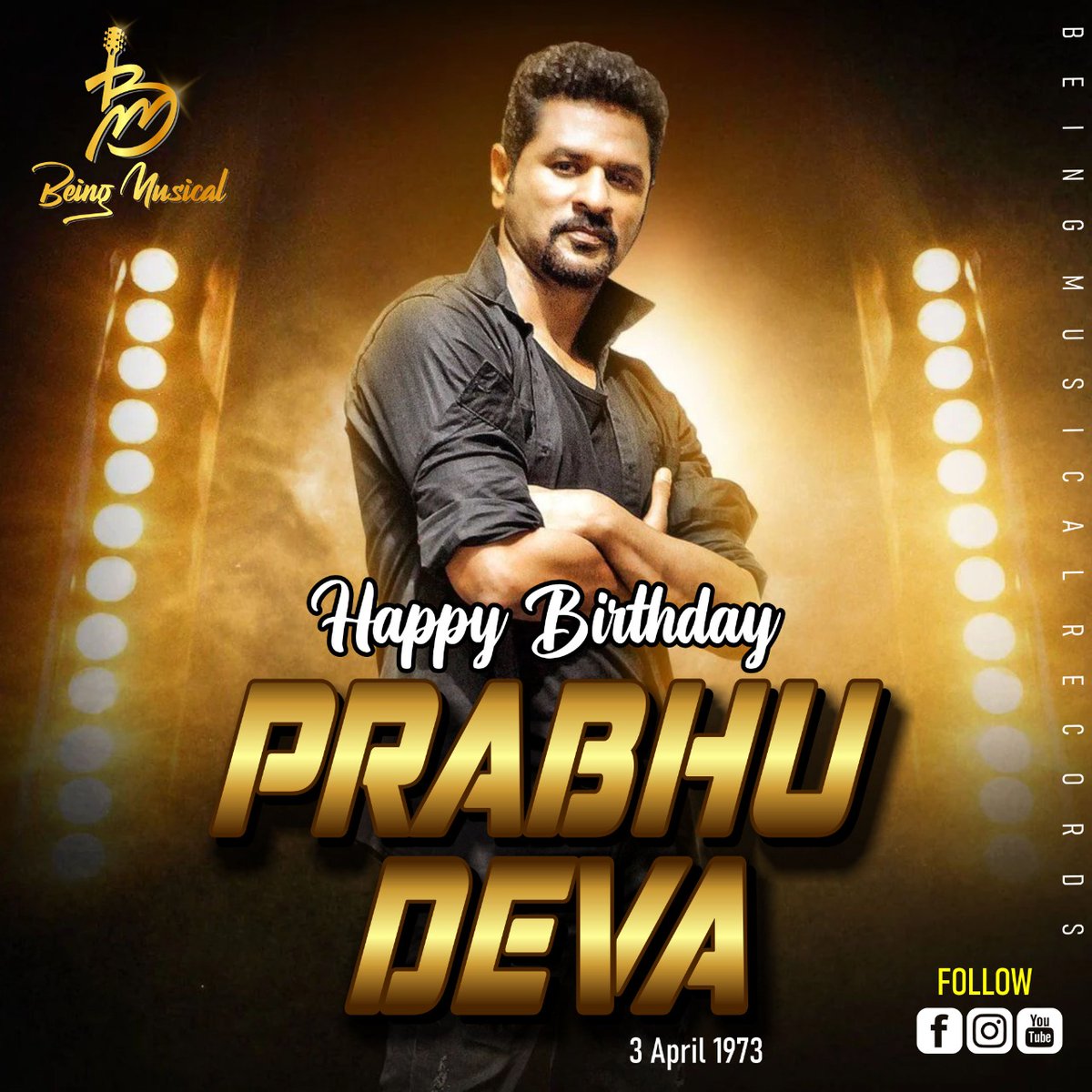 BeingRecords's tweet photo. A very warm wishes to @PDdancing on his birthday from @BeingRecords

#beingmusicalrecords #HappyBirthdayPrabhuDeva #beingbrothersband #beingrecordlabel #bollywood #instagram #PrabhuDeva #trending https://t.co/of2uzKTkHw
