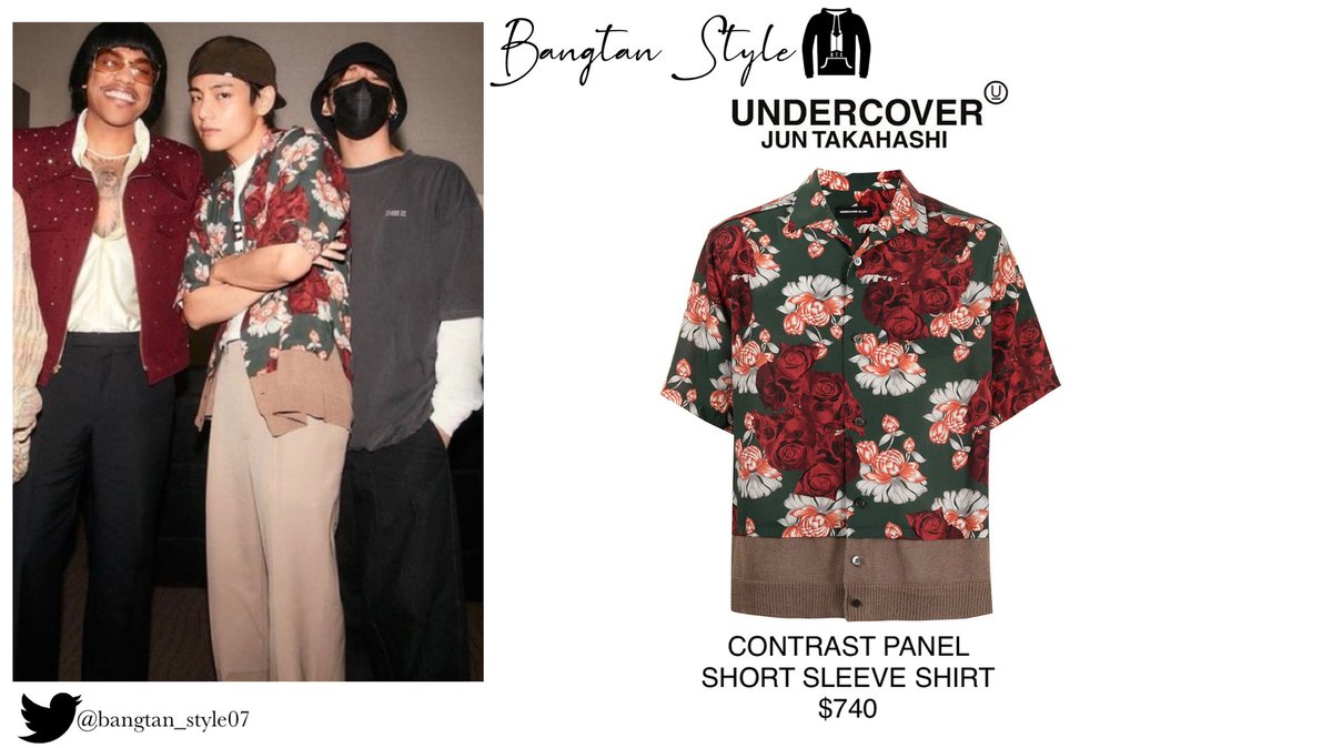 Bangtan Style⁷ (slow) on X: #DearClassOf2020 Taehyung, Jungkook & Hobi  were wearing LOUIS VUITTON Tae: LV Printed Leaf Regular Long-Sleeved Shirt  ($1480) JK: LV Tapestry DNA Shirt ($1320) Hobi: LV Varsity Tapestry