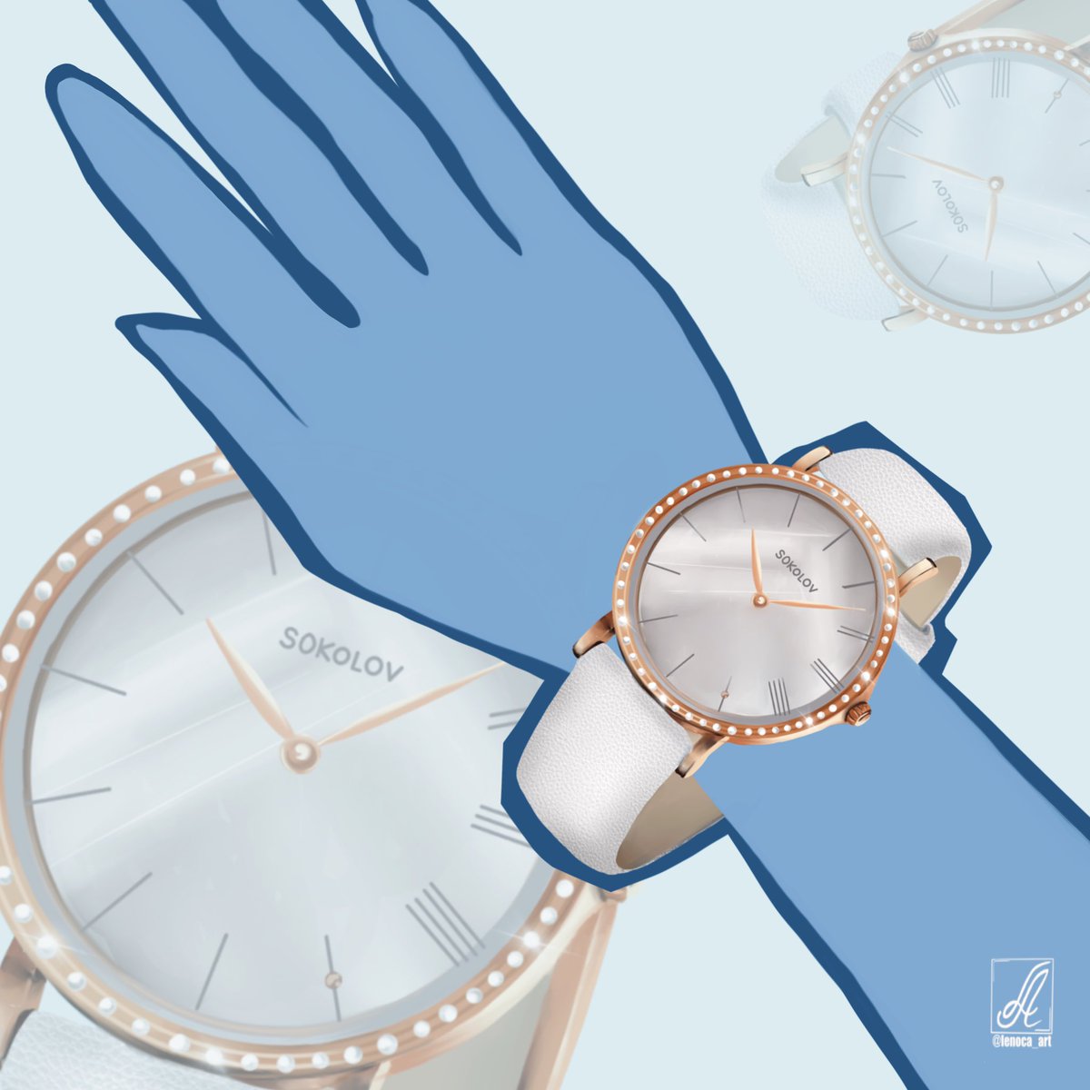 lenoca_art's tweet image. The more I draw #jewelry, the more I like it 😁❤️

#goldenwatch Ref #watch

#commercialillustration #accessories  #illustration